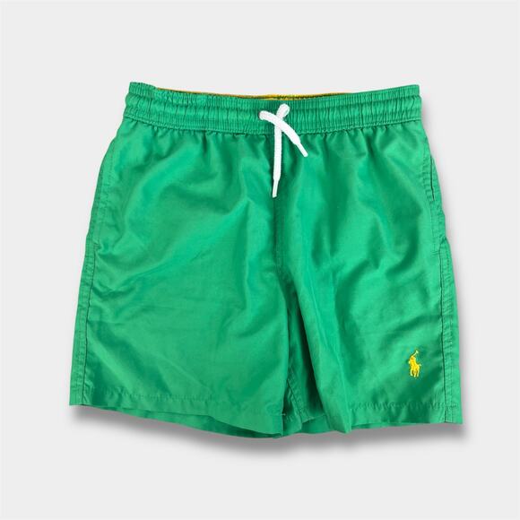 Ralph Lauren Boys Traveler Swim Trunks Green 7 - Picture 1 of 9